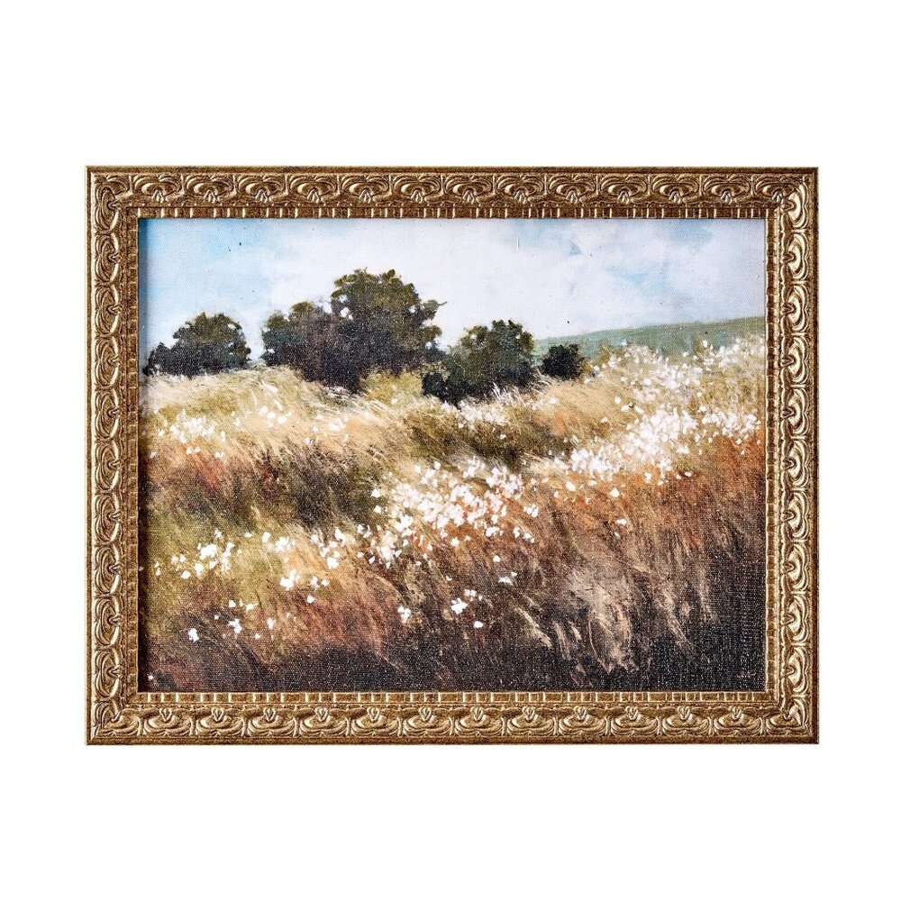 Home Decor Collection Calm Meadow Landscape Wall Art, Nature Canvas Print 11x14